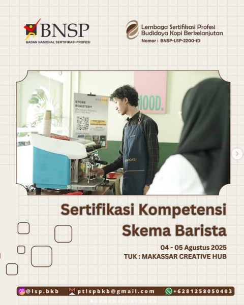 Sertifikasi kompetensi skema barista